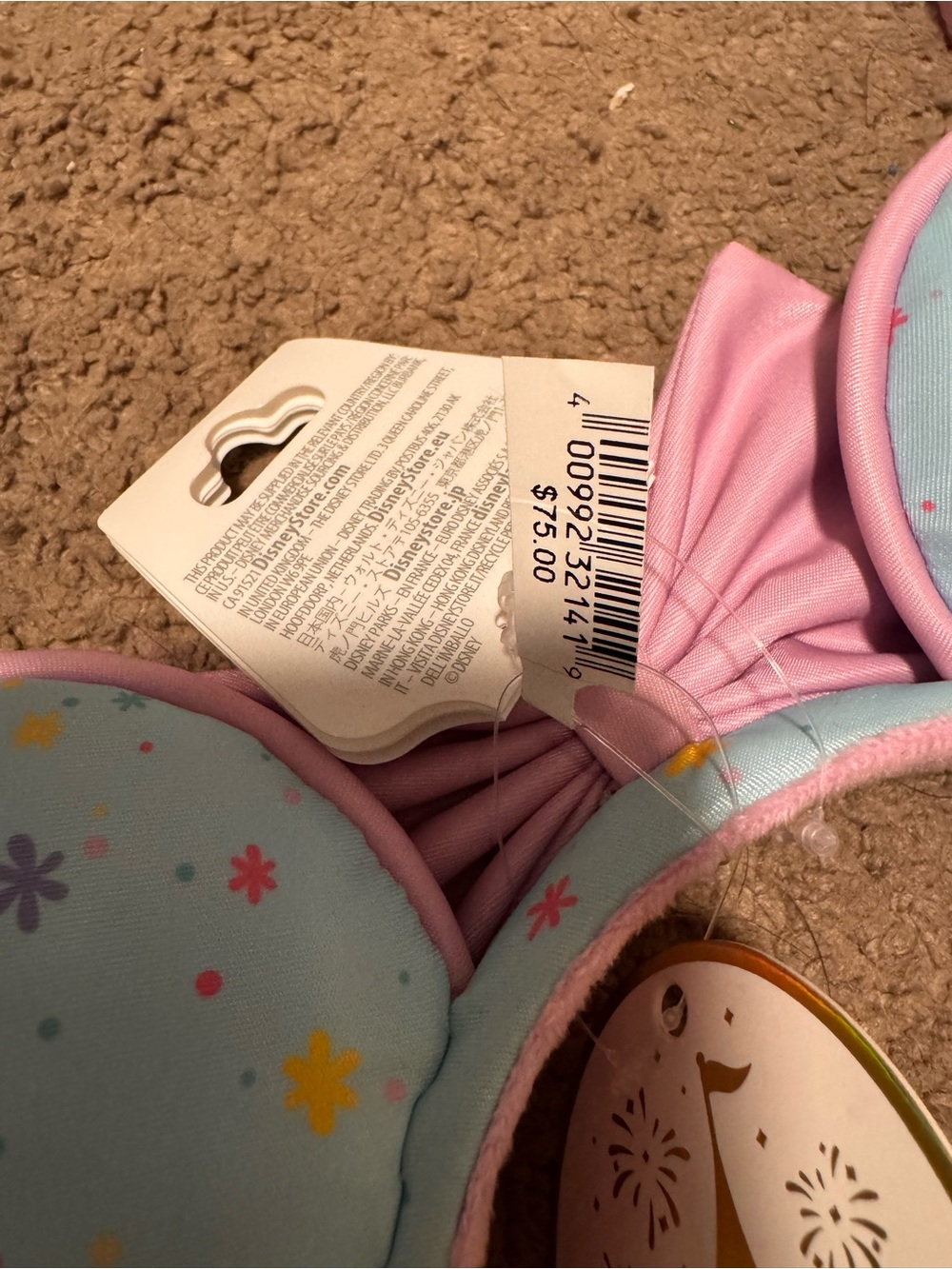 Stoney Clover Lane Light Blue & Pink Disney Park-Print Crossbody Fanny Pack Set - Picture 6 of 7